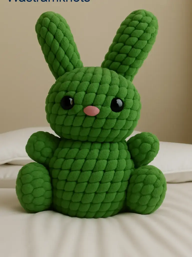 Handmade bunny stuffed toy