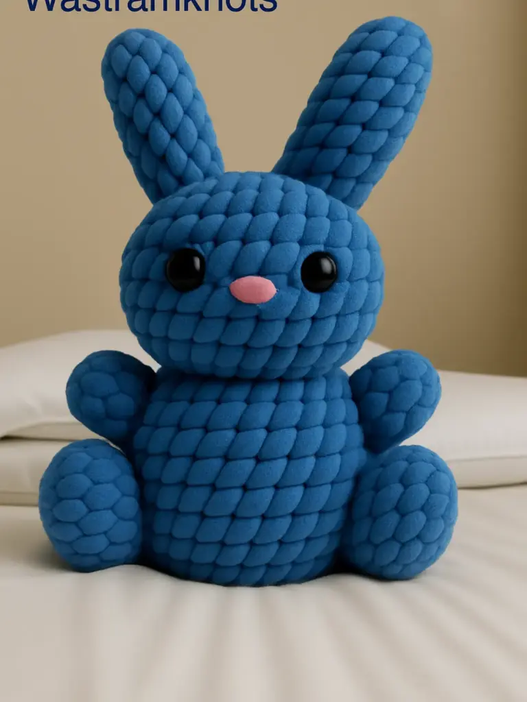 Handmade bunny stuffed toy