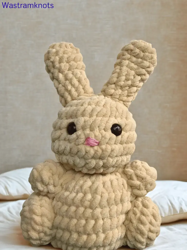 Handmade bunny stuffed toy